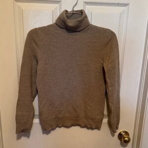 H by Halston Brown Turtleneck Sweater